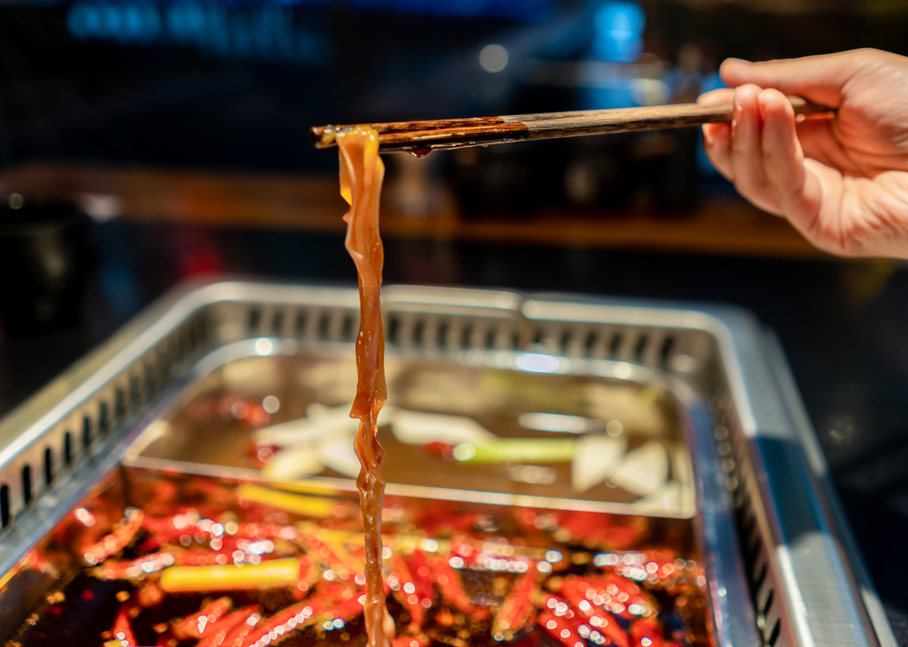 Bizarre foods: Hot pot with duck, China