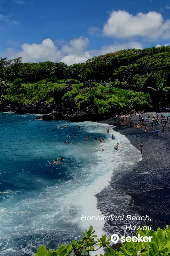 7 Of The Best Black Sand Beaches In Hawaii With Map And Images Seeker   9 