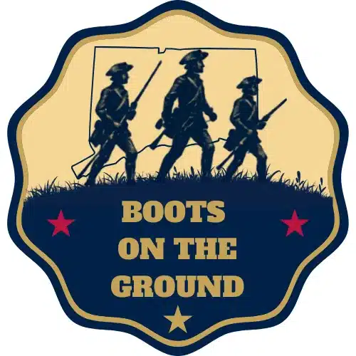 Boots on the Ground badge - Connecticut Revolutionary War Trail