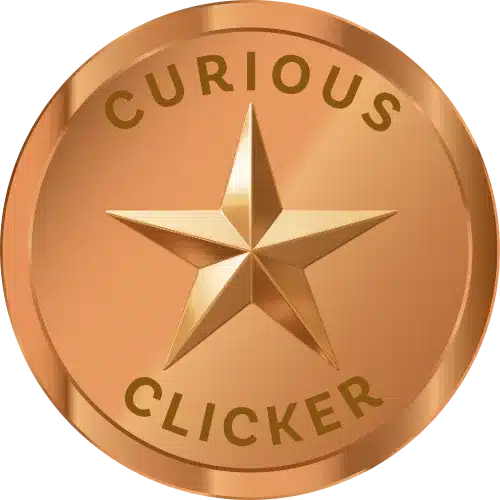 Curious Clicker badge - Summer of Shenanigans