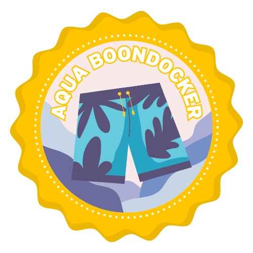 Aqua Boondocker badge - VanLife Adventure Trail