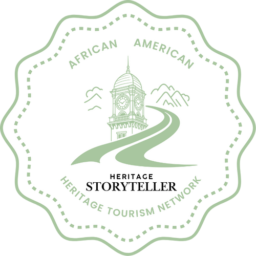 Heritage Storyteller badge - Walk In Their Footsteps AAHA! Virginia Heritage Challenge