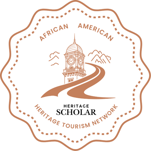 Heritage Scholar badge - Walk In Their Footsteps AAHA! Virginia Heritage Challenge