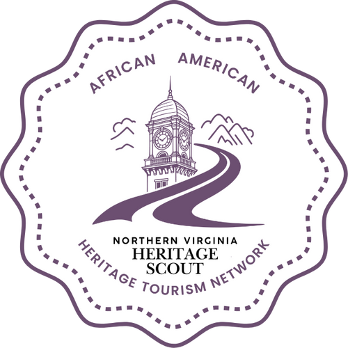 Northern Virginia Heritage Scout badge - Walk In Their Footsteps AAHA! Virginia Heritage Challenge