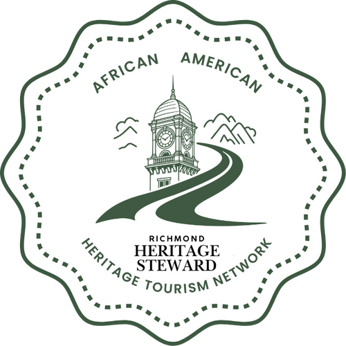 Richmond Heritage Steward badge - Walk In Their Footsteps AAHA! Virginia Heritage Challenge